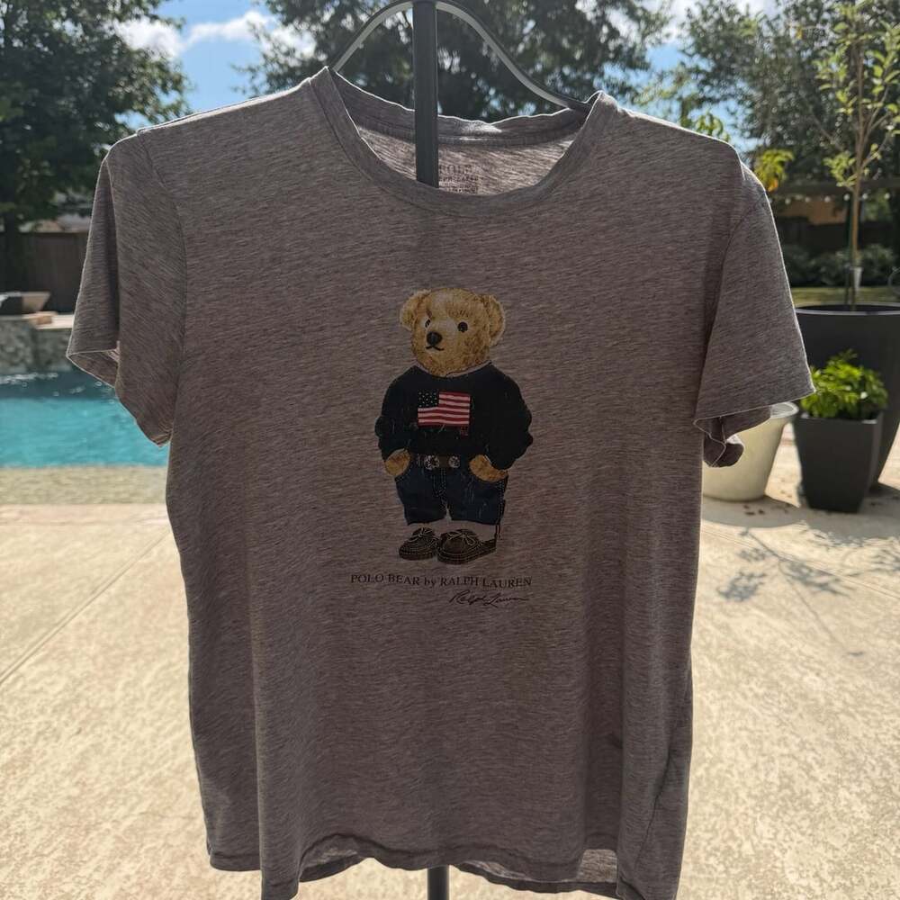 Polo Ralph Lauren Polo Bear T-Shirt Size S Grey